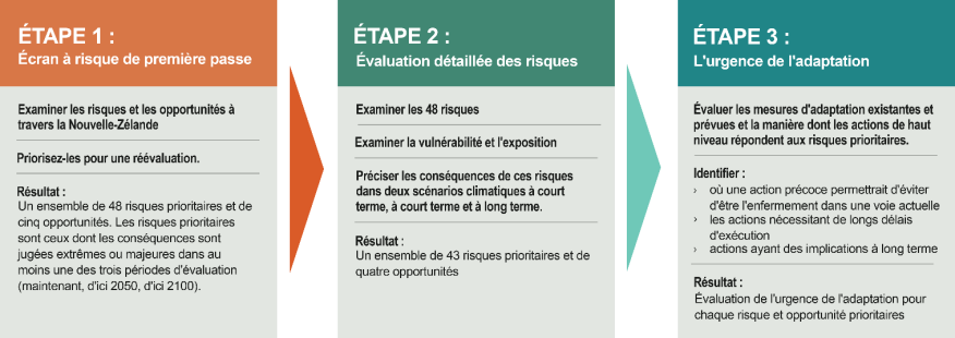 Figure 1.1.2.1 Étapes de l'évaluation du risque en Nouvelle-Zélande