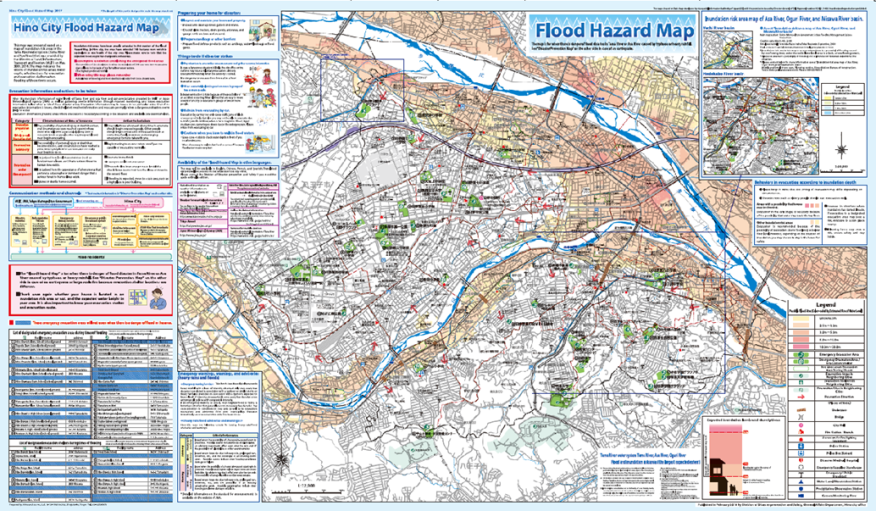 Figure 3.3.1.1 Un exemple de carte des risques d'inondation