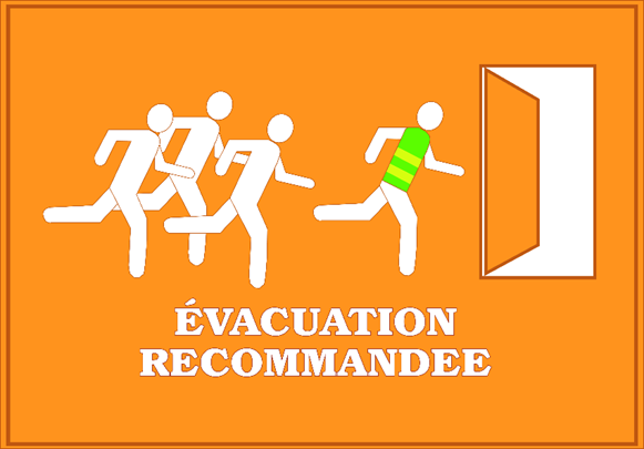 Figure 4.1.1.2 Évacuation recommandée