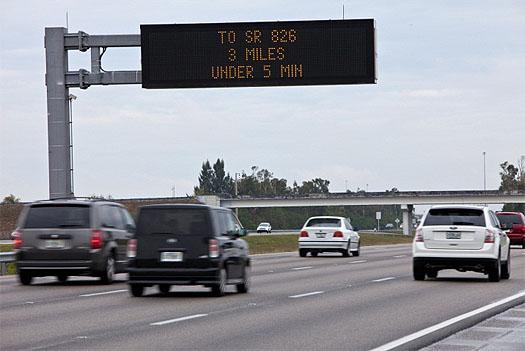 Figure 4.5.2.1 Dynamic Message Signs provide information and warning to travelers during daily commutes and in times of disaster.
