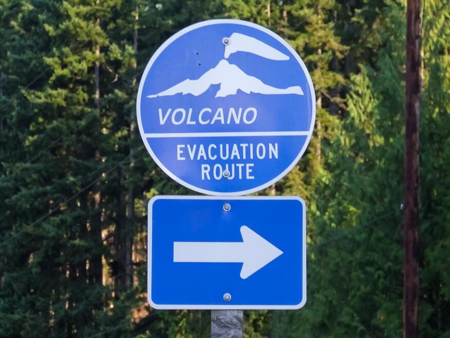 Figure 4.4.3-1 Example of an evacuation route sign to assist self evacuees